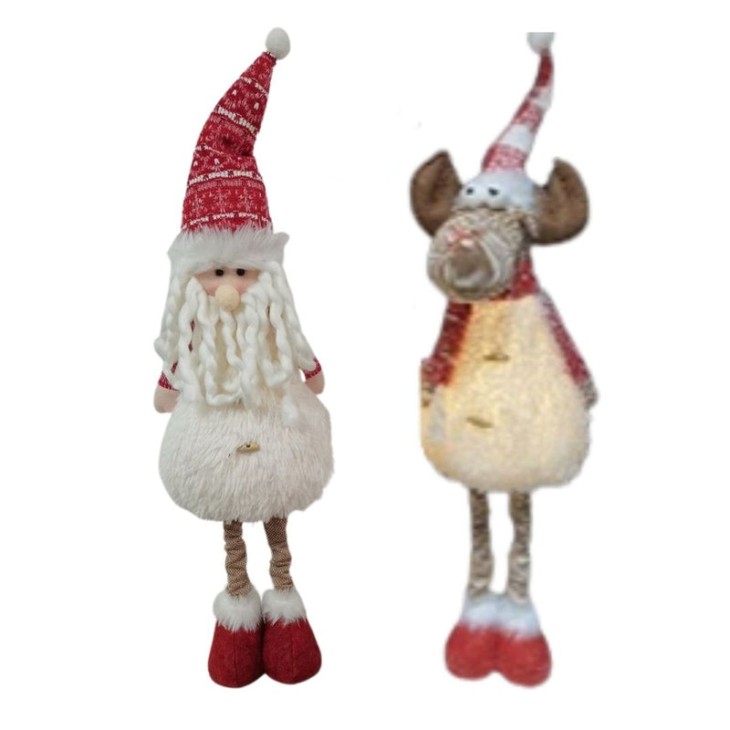 Ronis LED White Santa Deer 86cm Assorted