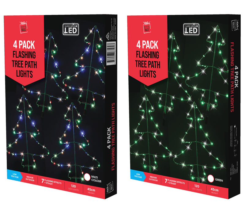 Ronis LED Wire Path Trees 4pc Assorted