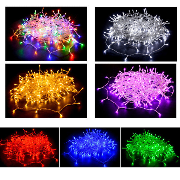 240 LED Fairy Light Chain Clear Cord (Blue)