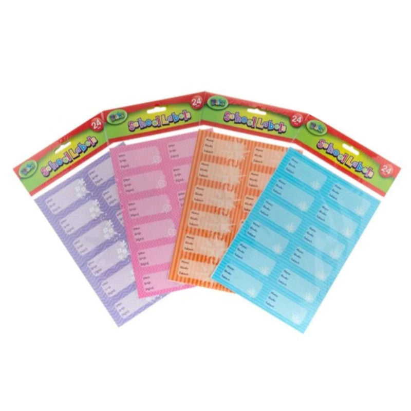 Ronis Labels School 24pk Assorted