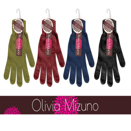 Ronis Ladies Chenille Gloves 4 Asstd