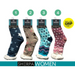 Ronis Ladies Knitted Sherpa Socks Dots Stars 4 Asstd