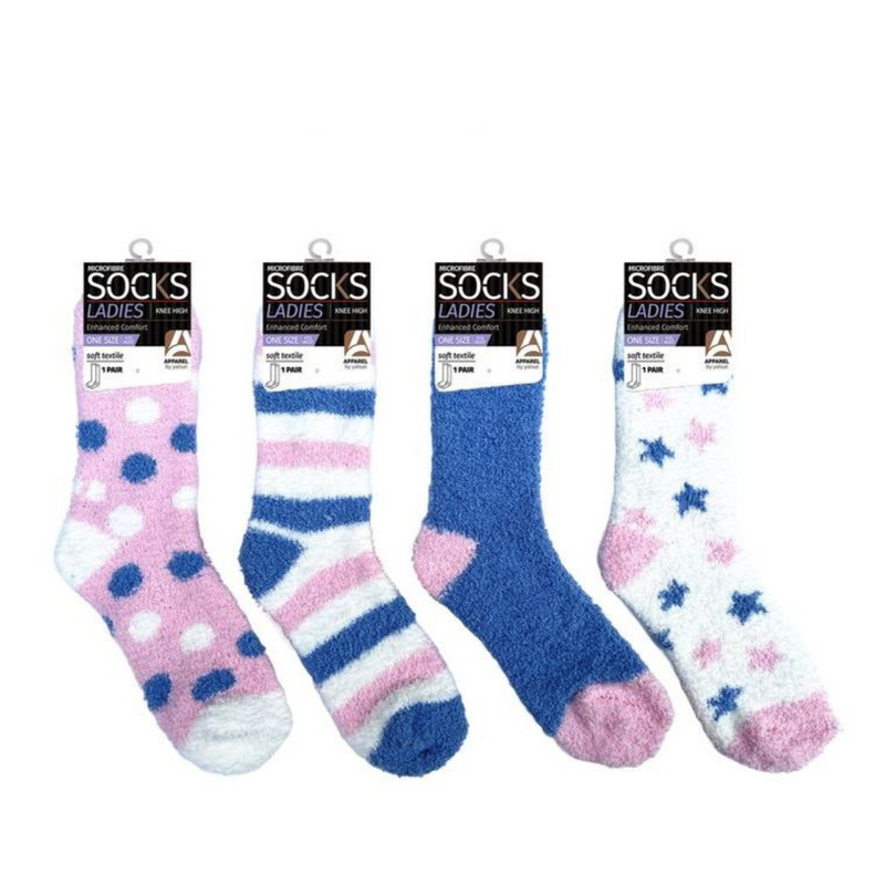 Ronis Ladies Microfiber Socks Series 2 4 Asstd