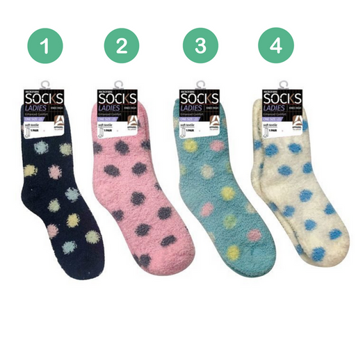 Ronis Ladies Soft Microfiber Socks Series 3 4 Asstd