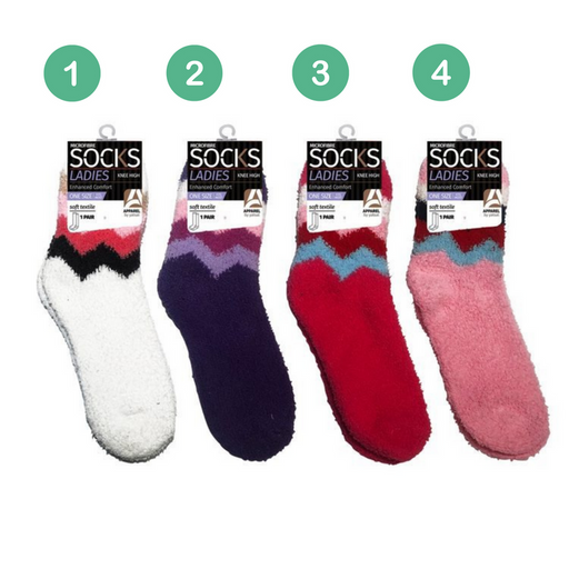 Ronis Ladies Soft Microfiber Socks Series 4 4 Asstd