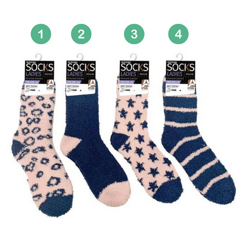 Ronis Ladies Soft Microfiber Socks Series 5 4 Asstd
