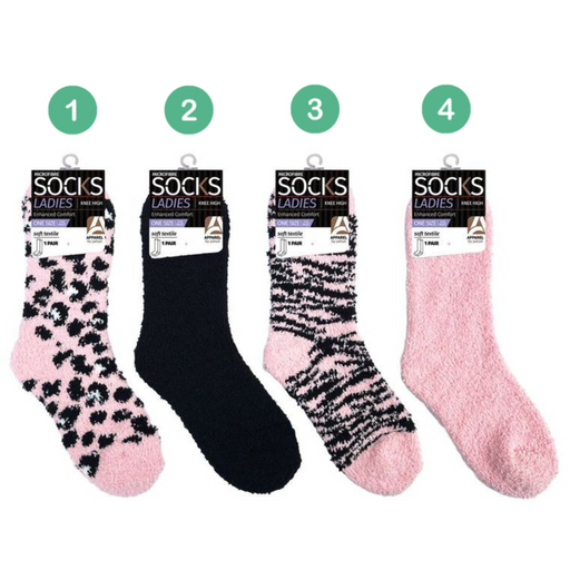 Ronis Ladies Soft Microfiber Socks Series 7 4 Asstd