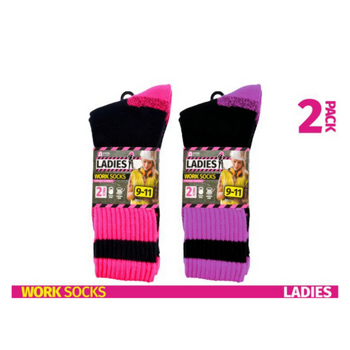 Ronis Ladies Work Socks Cotton Blend 2 Asstd