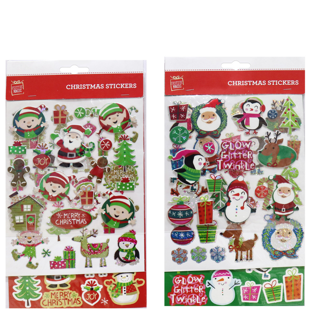 Laser Character Stickers 3 Sheets Assorted