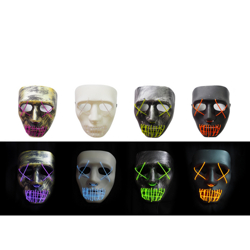 Ronis Light Up Faceless Mask 4 Asstd