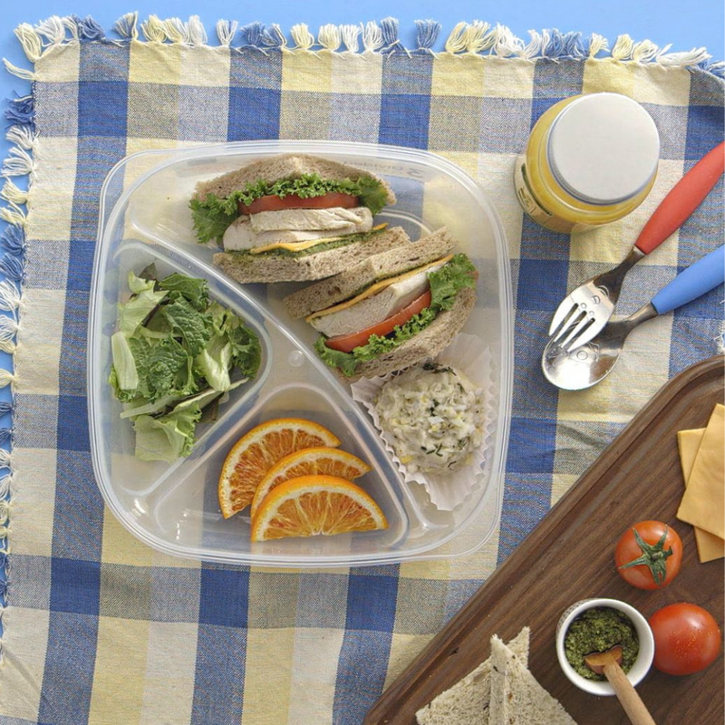 Ronis Lock & Lock Classic Special 3 Section Lunch Container 750ml