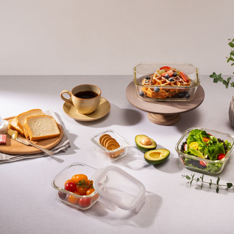 Ronis Lock & Lock Euro Glass Boroseal Heat Resistant Glass Round 650ml