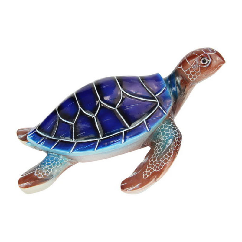 Ronis Long Blue Marble Turtle 24cm