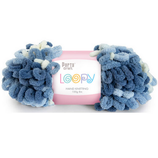 Ronis Loopy Yarn 100g 8m Multi Blue