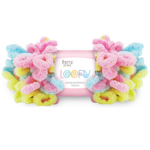 Ronis Loopy Yarn 100g 8m Multi Pastel Baby