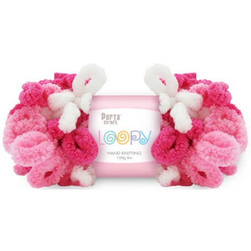 Ronis Loopy Yarn 100g 8m Multi Pinks