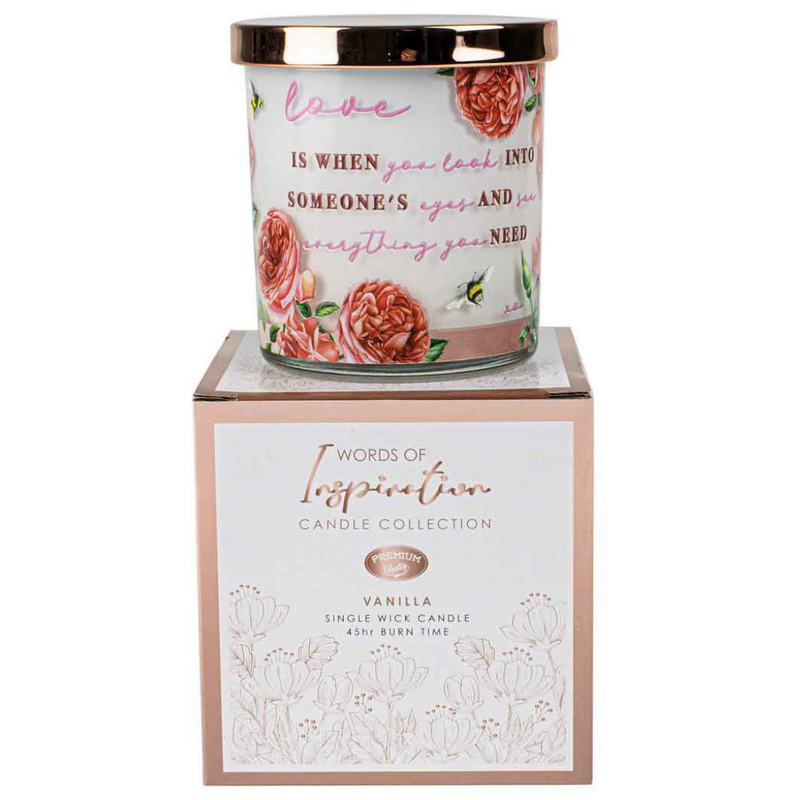 Ronis Love Candle Vanilla 9x8cm