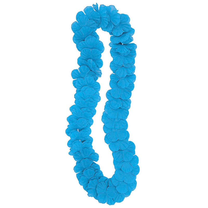 Ronis Luau Flower Lei 106cm Teal Blue