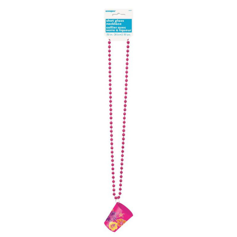 Ronis Luau Shot Glass Bead Necklace