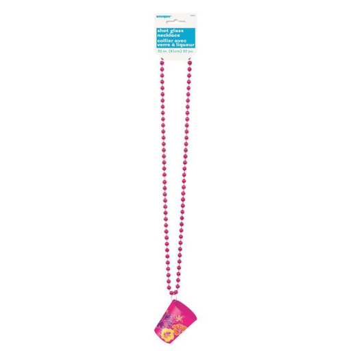 Ronis Luau Shot Glass Bead Necklace