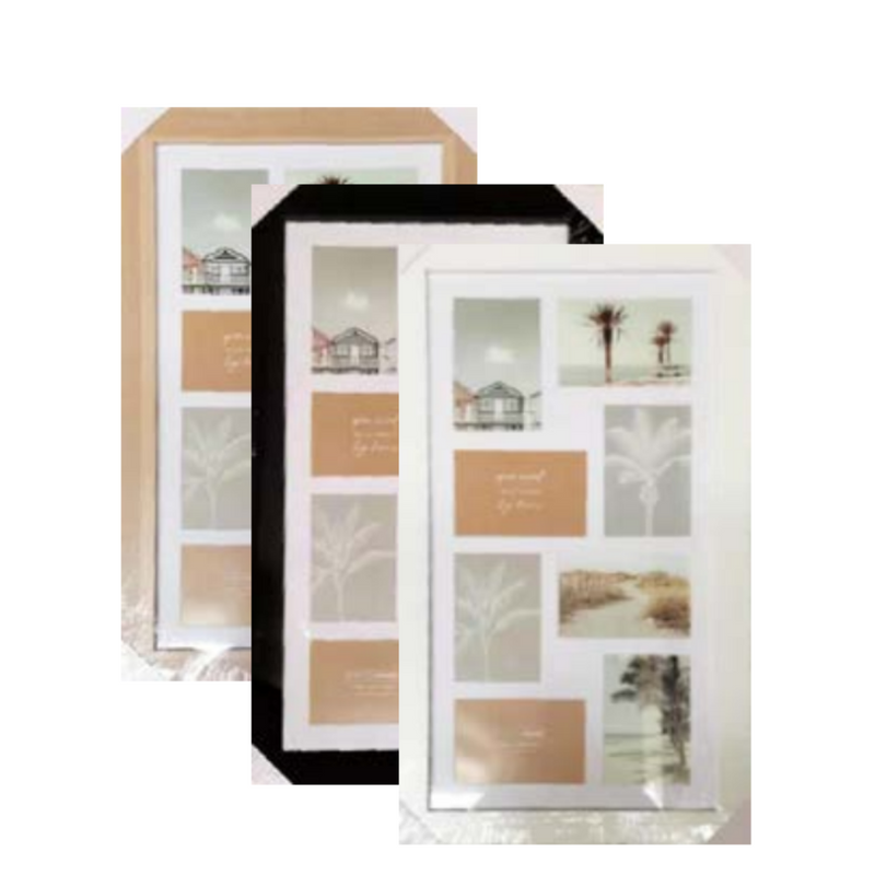 Luca collages photo frame 33x61cm assorted multi photo collage frame for hallway and gallery wall décor