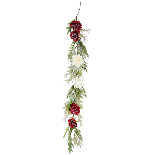 Ronis Luxe Flower Garland Red White 150cm