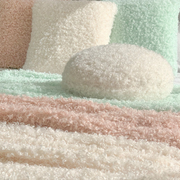 Ronis Lyla Faux Sheep Fur Throw 130x160cm Mint – thumbnail