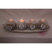 Ronis MDF Home Candle Holder in Gift Box 39x14cm