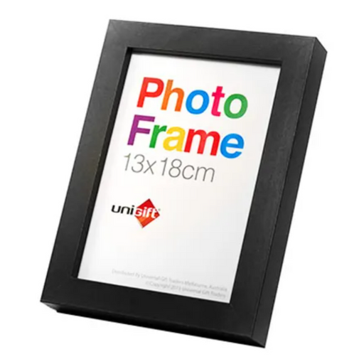MDF photo frame black 13x18cm picture frame for 5x7 photos prints and artwork