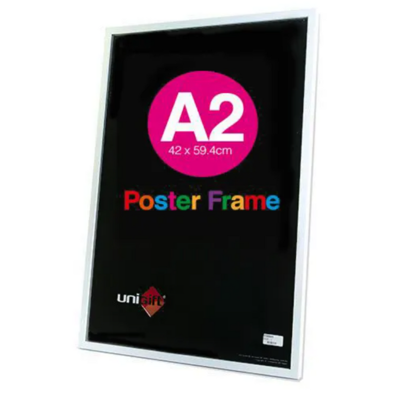 White MDF poster frame A2 size 42x59.4cm for wall art and prints