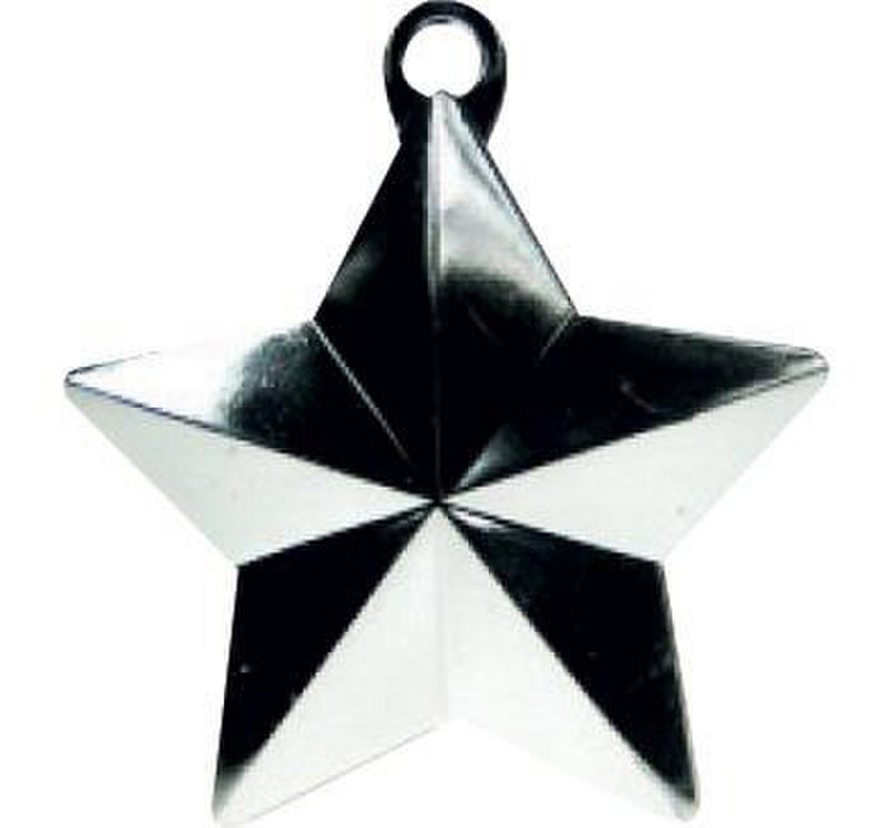 Glitz Star Balloon Weight - Silver