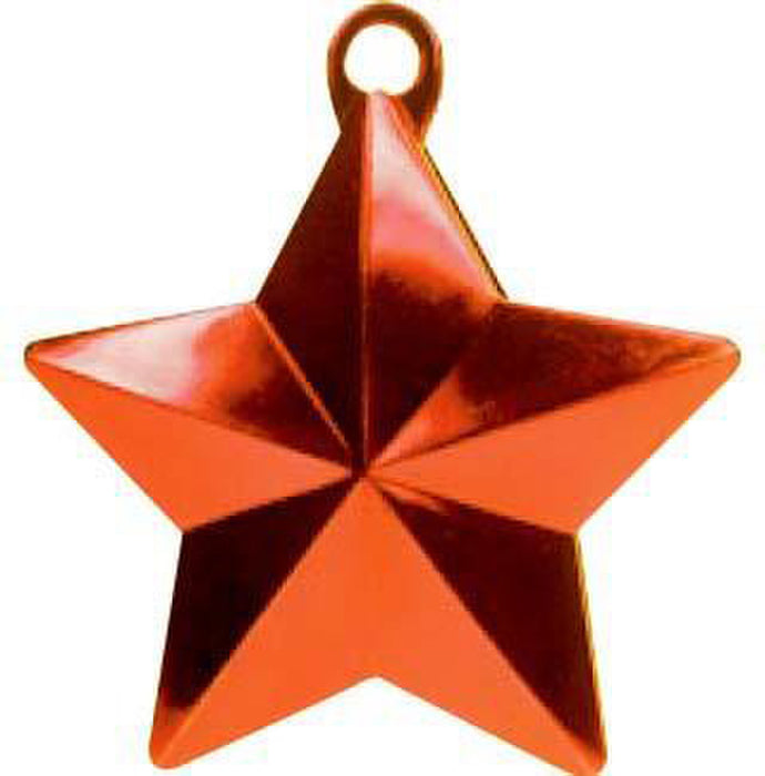 Glitz Star Balloon Weight - Orange