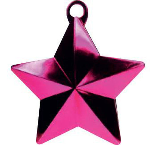 Glitz Star Balloon Weight - Hot Pink