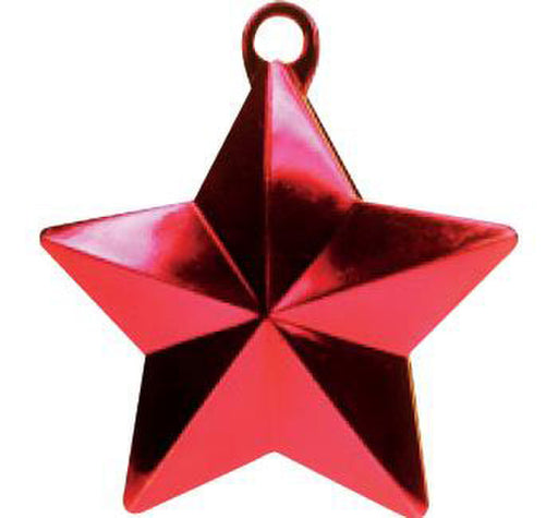 Glitz Star Balloon Weight - Red