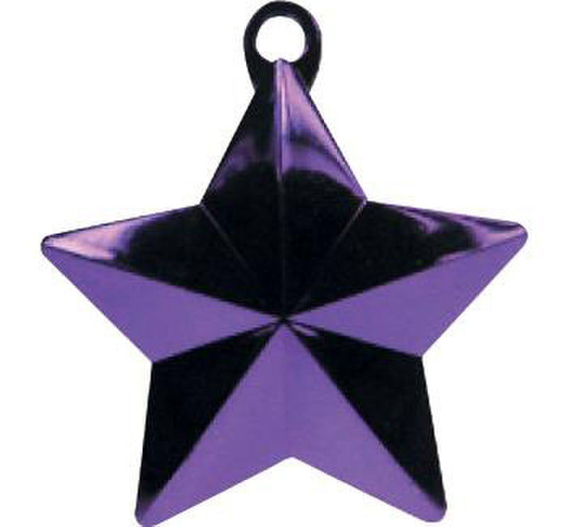 Glitz Star Balloon Weight - Purple
