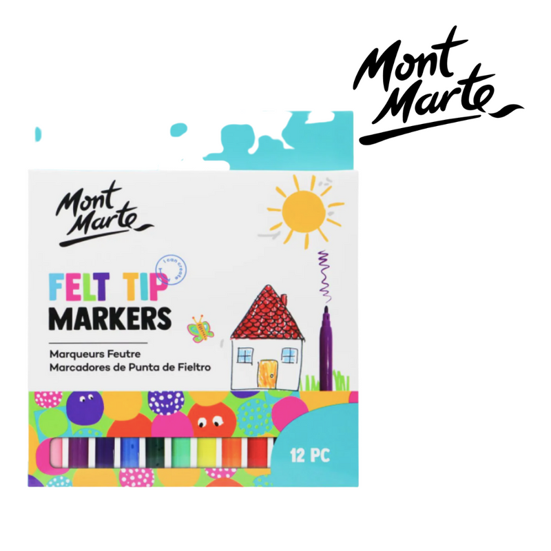 MM Felt Tip Markers 12pc