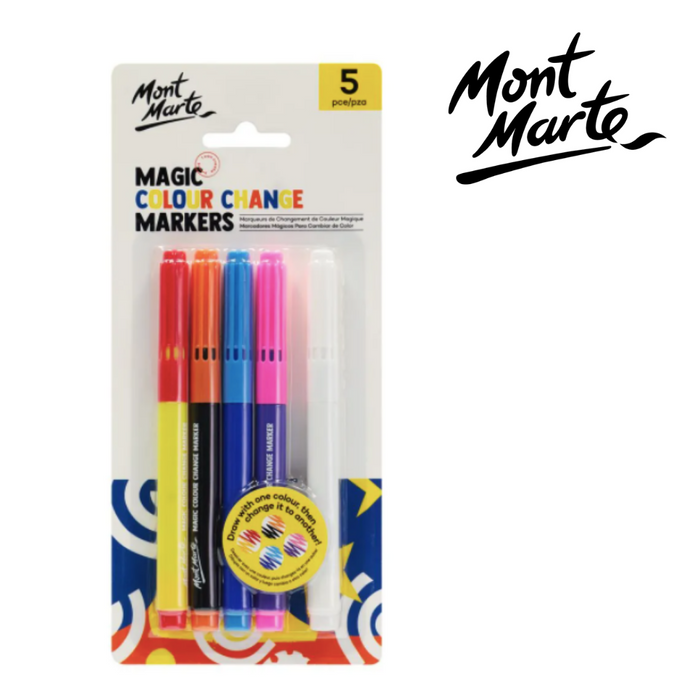 Mont Marte Magic Colour Change Markers 5pc