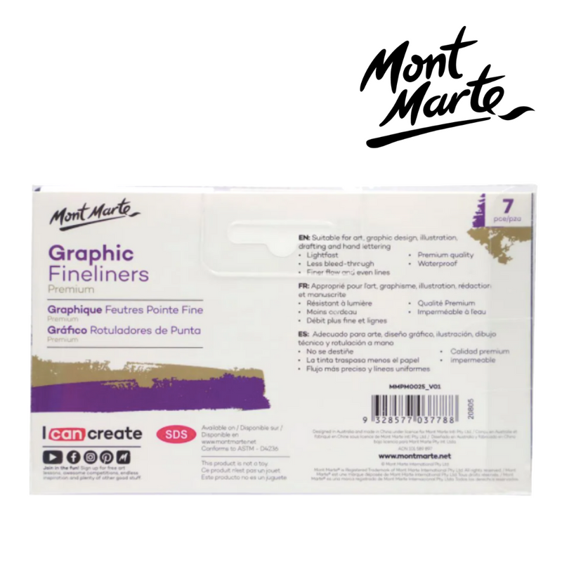 MM Graphic Fineliners Set 7pc