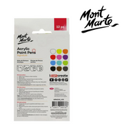 MM Acrylic Paint Pens Broad Tip 12pc set of colourful acrylic paint markers – thumbnail