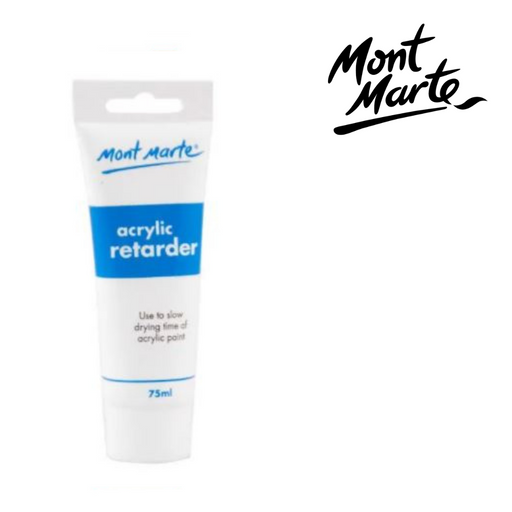 MM Acrylic Retarder 75ml medium to slow acrylic paint drying time for easier blending and smooth gradients.