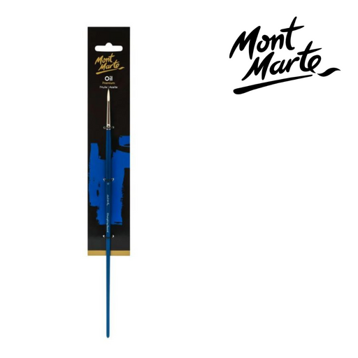 MM Artist Brush Chungking Round 0 fine round paintbrush with firm bristles for detailed line work, outlining and small highlights in acrylic and oil painting