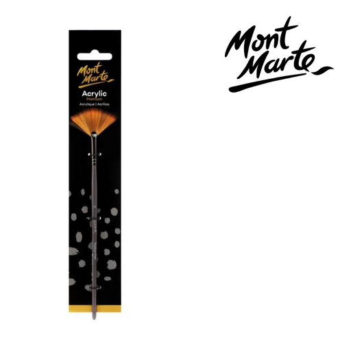 MM Artist Brush Taklon Fan 6 synthetic fan paint brush for blending and texture