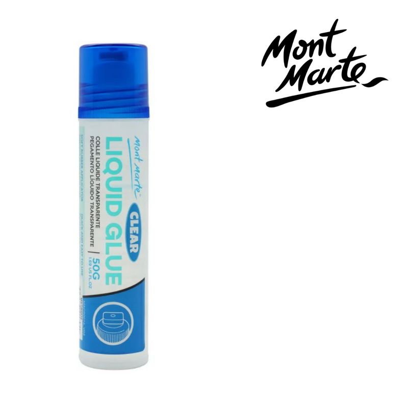 MM Clear Liquid Glue 50g bottle that dries clear for paper and craft projects