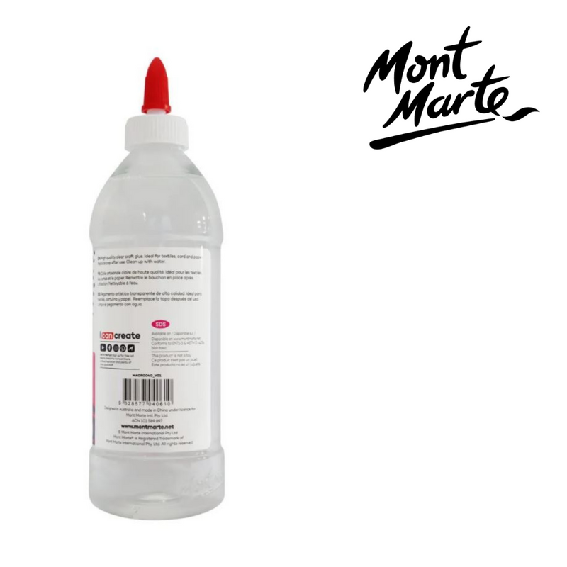MM Clear PVA Craft Glue 500g bottle for school projects, scrapbooking and crafts
