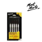 MM Detail & Liner Brush Set 5pc fine paint brushes for outlining and precision detail work – thumbnail