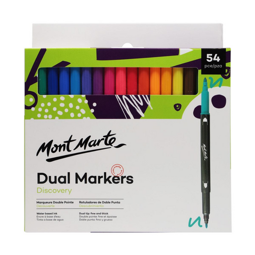 MM dual markers set 54pc with fine and broad tips for shading and detailed drawing
