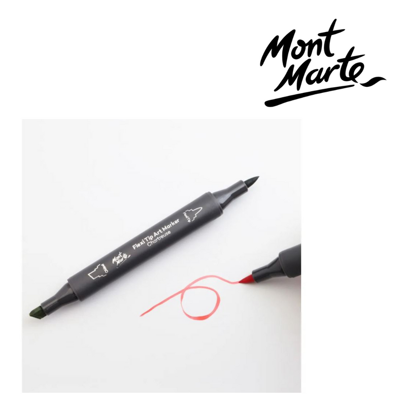 MM Flexi Tip Alcohol Art Markers 7pc set for blending, shading and smooth gradients in illustration