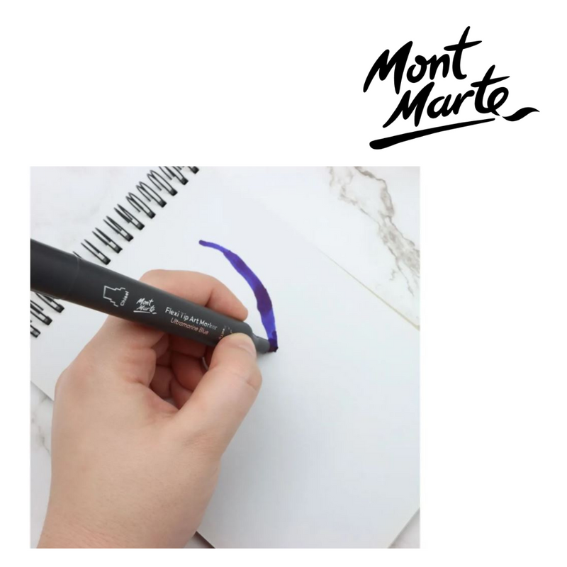 MM Flexi Tip Alcohol Art Markers 7pc set for blending, shading and smooth gradients in illustration