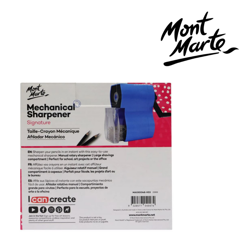 MM Hand Cranking Pencil Sharpener manual desktop sharpener for students and classroom use