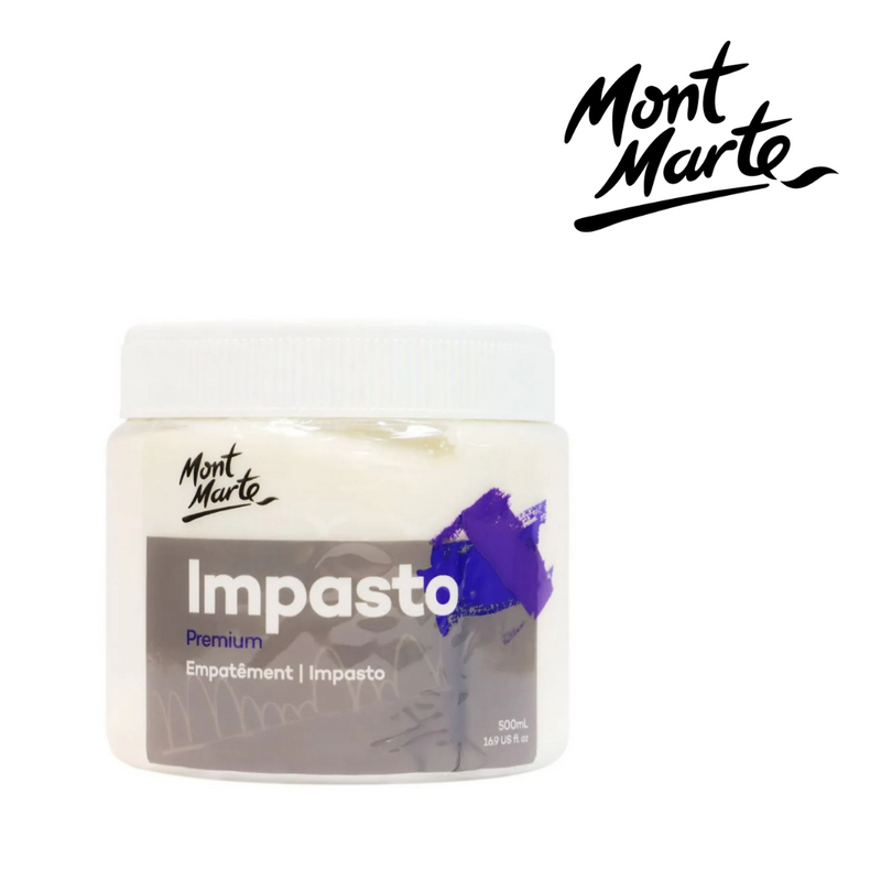 MM Impasto Tub 500ml acrylic texture medium for palette knife and mixed media art